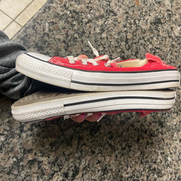 Converse Red Slip On Size 7.5 Women's - Picture 3 of 6